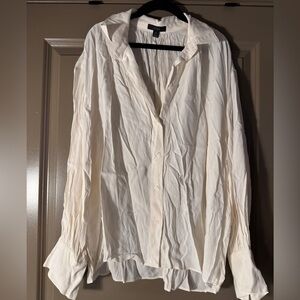 J. Crew Off-White Textured Blouse